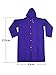 Mudder Adult Portable Raincoat Rain Poncho with Hoods and Sleeves (Purple)