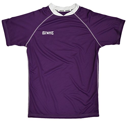 OLYMPUS Basic Rugby Jersey, Purple/White, Adult Medium