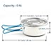 iGopeaks Camping Cookware, Stainless Steel Mess Kit Backpacking Gear & Hiking Outdoors Bug Out Bag Cooking Equipment 16 Piece Cookset for 2 Person - Lightweight, Compact & Durable Pot Pan
