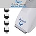 PATPET Pet Grooming Clippers,Rechargeable LiFePO4 Battery USB Cordless Dog Grooming Kit,Low Noise Electric Hair Trimming Clippers Set for Small Medium Large Dogs Animals (White)