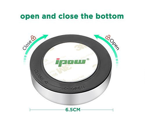 IPOW 5 Pack LED Battery-Powered Wireless Night Light Stick Tap Touch Lamp Stick-on Push Light for Closets, Cabinets, Counters, or Utility Rooms,Cordless Touch Light,Batteris Not Included.
