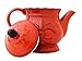 Tuscany Colorful Hand Painted Fleur De LisCOLLECTION By ACK (Orange Teapot)
