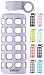 purifyou 40oz / 32oz / 22oz / 12oz Borosilicate Glass Water Bottle with Time & Volume Markers, Silicone Sleeve, Stainless Steel Lid | Reusable Glass Bottle for Water & Juice (22oz Lavender)