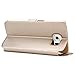 Galaxy S6 Case, EnGive Premium Slim Flip Imitation Leather Cover for Samsung Galaxy S6 G920 (Gold)