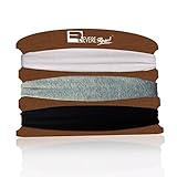 Sports Headband Set for Running, Yoga, Fitness and Exercise Classes. Sweat Wicking, Stretchy and Secure