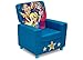 Delta Children DC Super Hero Girls High Back Upholstered Chair, MySize Double-Sided Storage Easel, 17.5 lb