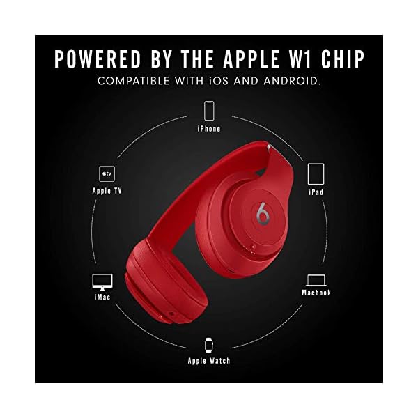 Beats-Studio3-Wireless-Noise-Cancelling-Over-Ear-Headphones-Apple-W1-Headphone-Chip-Class-1-Bluetooth-Active-Noise-Cancelling-22-Hours-Of-Listening-Time-Red-Previous-Model Beats Studio3 Wireless Noise Cancelling Over-Ear Headphones - Apple W1 Headphone Chip, Class 1 Bluetooth, Active Noise…