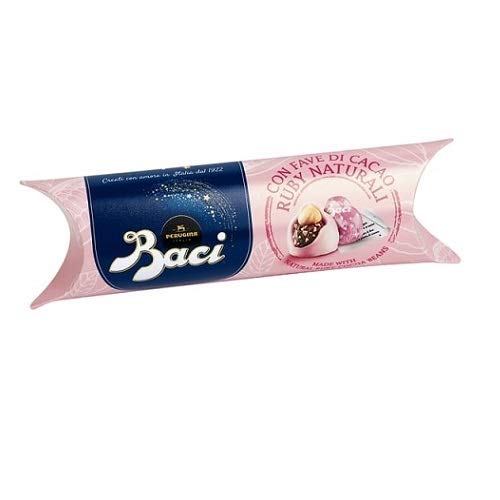 Perugina Baci Ruby fruttato 3 Pralinen Mit fruchtige Schokolade Tube 42 g