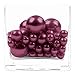 Koyal Wholesale 80 Piece Floating Pearl Beads Burgundy in Transparent Water Gels, Wedding Floating Candle Centerpieces