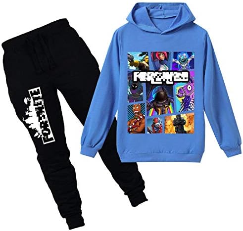 Tungly 3D Kid's Leisure Suit Long Sleeve Hoodie for Child Hooded Sweatshirts Pants