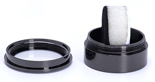 Mini Diameter 1.3 inch Loose Diamond or Gemstone Display Box Case Holder Show Container Metal (Black Small) - Thumbnail 2