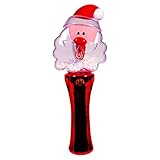 LED Light Up Santa Spinner Globe Wand