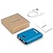 Portable Charger Shinngo 10000mAh Power Bank Ultra High Capacity External Battery Pack with Dual USB Ports, Total 3.4A Output, High-Speed Charger for Smartphones and Tablets (Cerulean)