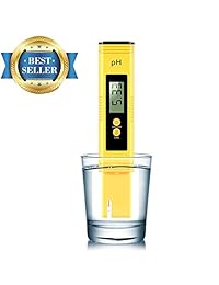 Medidor de PH digital Vminno, medidor de PH de 0,01 PH de alta precisión, comprobador de calidad del agua con rango de medición de 0 14 PH para bebidas, piscinas y acuarios con ATC