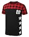 URBANCREWS Mens Hipster Hip Hop Graphic Crewneck T-Shirt