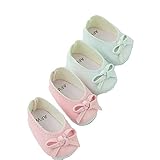 American Fashion World 2 Pack of Bow Flats: White and Pink- Fits 14