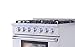 THOR Kitchen Freestanding Professional 36-Inch Gas Range with Blue Porcelain Oven Interior In Stainless Steel - Model HRG3616U