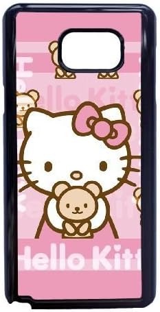 Samsung Galaxy Note 5 Case,Cartoon Cute Hello Kitty Pattern Durable Hard Plastic Scratch-Proof Protective Case,Black 03