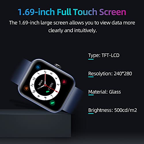 YONMIG-Smart-Watch-169inch-Fitness-Watch-with-14-Sport-Modes-Heart-Rate-Blood-Oxygen-Monitor-Alexa-Built-in-Activity-Tracker-Smartwatch-Health-Watch-for-Men-Women-for-iPhone-Android-Phone