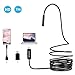 USB Borescope, Depstech Semi-Rigid Endoscope Inspection Camera 2.0 Megapixels CMOS HD Waterproof Snake Camera with 6 Adjustable Led Light - 7 Meter