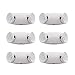 HYD-Parts 6 Pack Two Head Emergency Light - UL Certified - Hardwired LED Fire Emergency Lighting(Round Head)
