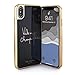Ted Baker Fashion Premium Tempered Glass Case for iPhone Xs Max, Protective Cover iPhone Xs Max for Professional Women/Girls - Champagne
