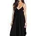 May&Maya V Neckline All in One Beach Jumpsuit (S) Black