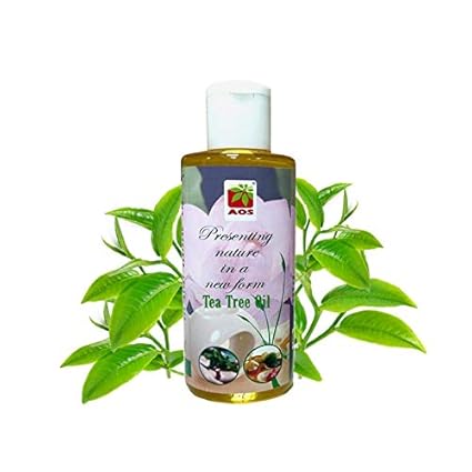 AOS Products 100% Pure Tea Tree Oil For Skin, Hair, Face, Acne Care - 60ml