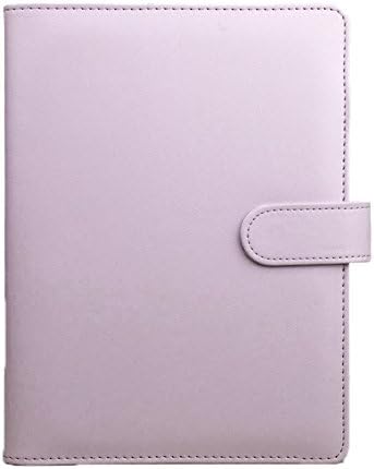 Brawdress A5 Notebook Loose Leaf Ring Binder Leather Notebooks Macaron Color Agenda Planner Diary Stationery Office Supplies