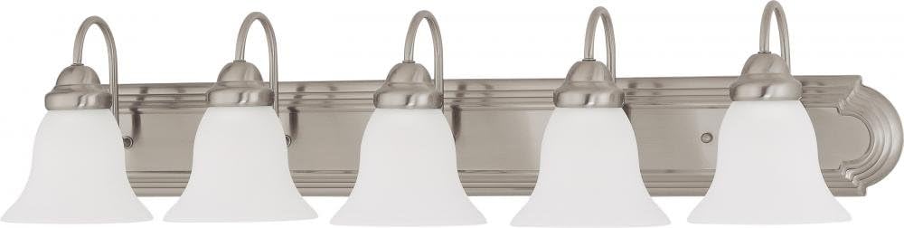 Best Chrome 5 Light Vanity Lighting With Clear Globes