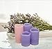 Adoria Advent Flameless LED Candles Set 4-Real Purple and Pink Pillar Candles Battery - 3pcs Purple(Tall 4/5/6 Inch) and 1pc Pink(Tall 6 Inch)-Unscent -Color Changing,Home Decor. Camping, Praying