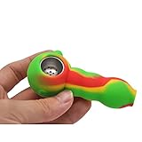 Silicone Tobacco Pipes Silicone Smoking Pipes VS Glass Water Pipes Glass Herb Smoking Pipe