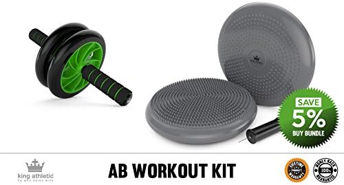 kit bundle set pack packet Ab Roller Wheel Abs Carver for Abdominal Stomach Exercise Training Core Shredder Stability Balance Disk Chair Cushion Seating Disc Wobble Wiggle Air Seat Disks Kids - ABR-SD