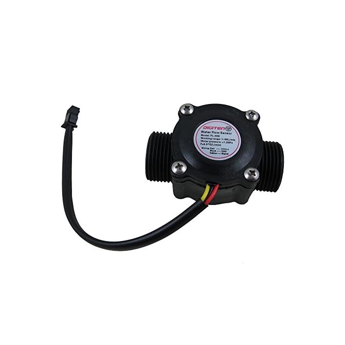 Buy DIGITEN G3/4" Water Flow Sensor, FoodGrade Hall Effect Sensor Flow