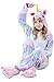 Kids Unicorn Onesie Pajamas Costume for Halloween Cosplay Christmas Gift (130(Suggested Height: 51
