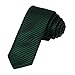 DAE2025 Teal Black Beautiful Slim Tie Matching Gift Box Set Stripes Slim Tie For Men ST By Dan Smith, CID-046-05 ,One Size