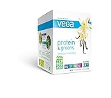 Vega Protein & Greens Vanilla (12 Count, 1 oz Packets) - Plant Based Protein Powder, Gluten Free, Non Dairy, Vegan, Non Soy, Non GMO - (Packaging may vary)
