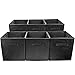 Sorbus Foldable Storage Cubes - 6 Pack, 11 Inch, Black, Fabric, Foldable, Storage and Organization, Versatile Use, Collapsible Storage, Lightweight and Durable