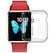 [2Pack] Minfex Compatible with Apple Watch Series 4 Screen Protector/Case, Soft TPU All-Around 0.3mm HD Clear Protective Cover Ultra-Thin Bumper for 2018 New iWatch Series 4(40mm) (Clear, 40mm)