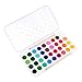 Ohuhu Fundamentals Watercolor Set, 36 Assorted Water Color Pan Set W/ 2 Paintbrushes