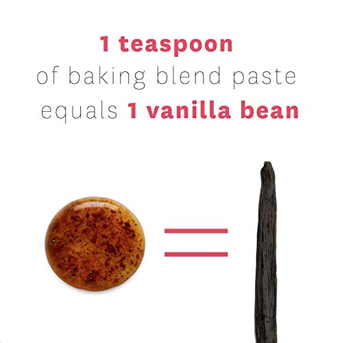 Vanilla Bean Paste for Baking - Heilala Baking Blend Vanilla Paste with Natural Flavors, Contains Ground Vanilla Beans, Perfect for Cakes, Ice Cream, Pancakes, 2.29 oz