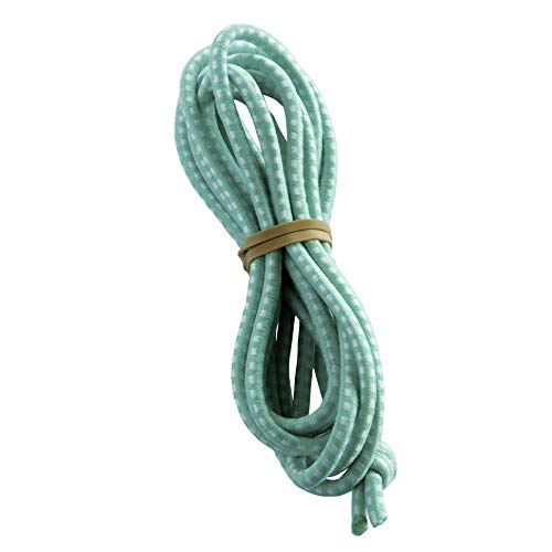 Chinese Jump Rope for Kids - Elastic Fitness Game - Knotted Loop - by B&D Supply (Turquoise, 8 Foot (Single))