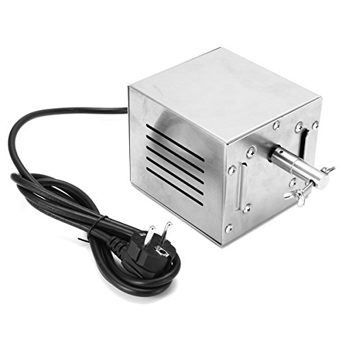 SENREAL BBQ Motor, 25W 110/220V Stainless Steel Electric Rotisserie Spit Roaster Picnic BBQ Motor 40/80kgs Capacity