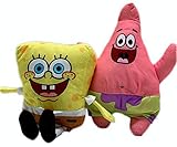 Spongebob and Patrick 6 Inch Stuffed Plush Doll Toy Set of 2