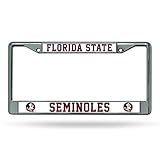 Florida State Seminoles FSU NEW LOGO Metal Chrome License Plate Tag Frame Cover University