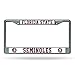 Florida State Seminoles FSU NEW LOGO Metal Chrome License Plate Tag Frame Cover University