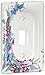 Leviton Butterfly Ceramic Toggle Switch Cover Wallplate Switchplate 89501-FLY