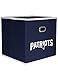 NFL New England Patriots Fabric Storage Bin, 11 x 11-inches, Navy