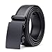 Men's Leather Belt with Automatic Solid Buckle -Scratch resistant - Ratchet Dress Belt With a Gift Box by Pazzi PIZIO