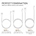 Lightning Cable, Quntis 3Pack 3ft 6ft 9ft Lightning to USB A Cable MFi Certified iPhone Charger Compatible with iPhone Xs Max XR X 8 Plus 7 Plus 6 Plus 5s SE iPad Pro iPod Airpods and More - White